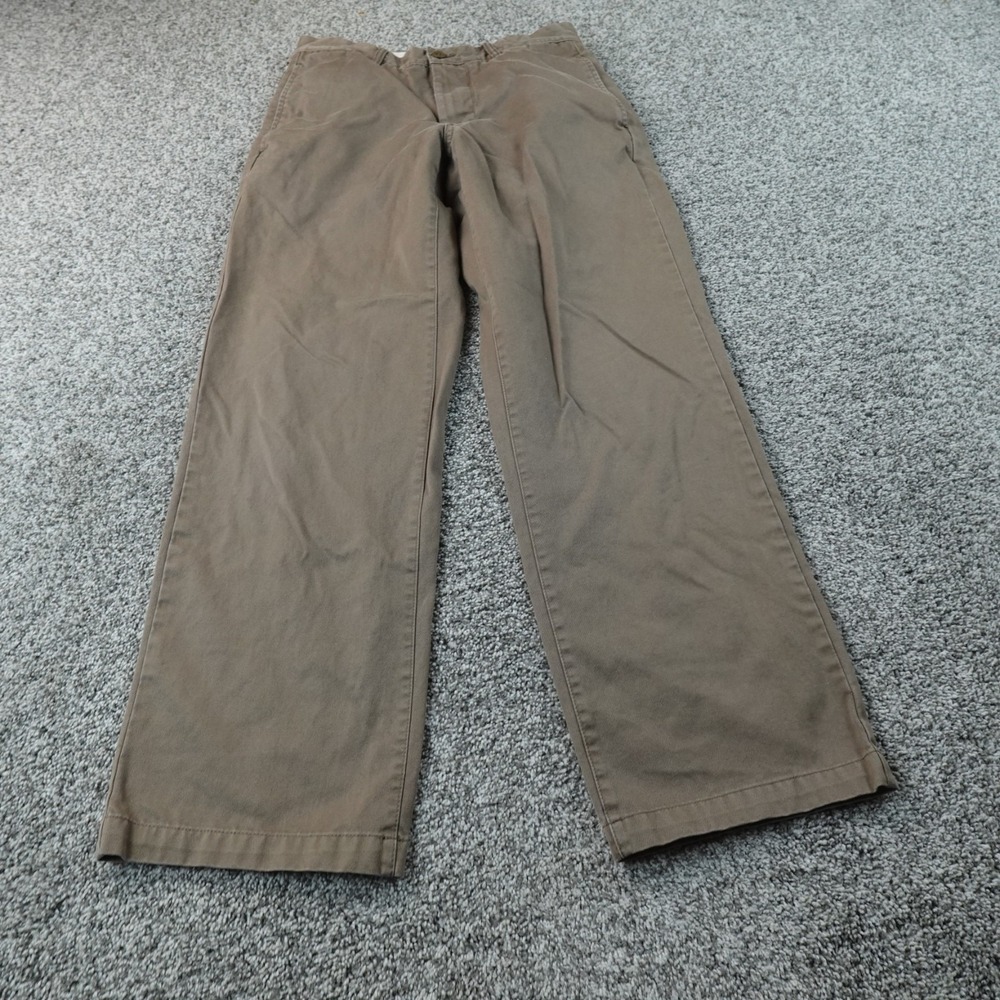Gap Pants Mens 31X32 Brown Tan Khaki Classic Fit Chino Trouser Flat Front Y2K